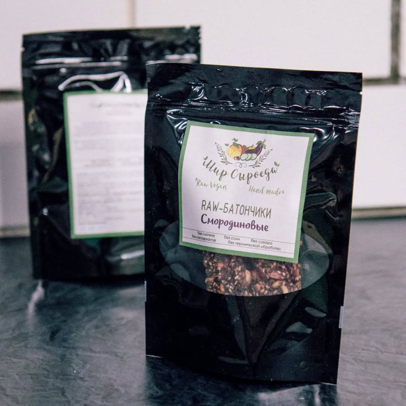 Raw - батончики смородиновые, 100+/-5 г