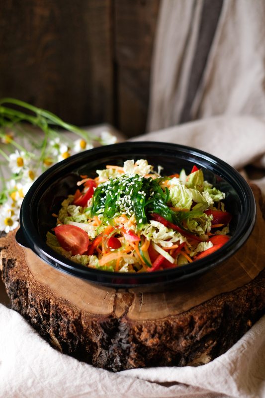 Салат овощной с чукой вес
