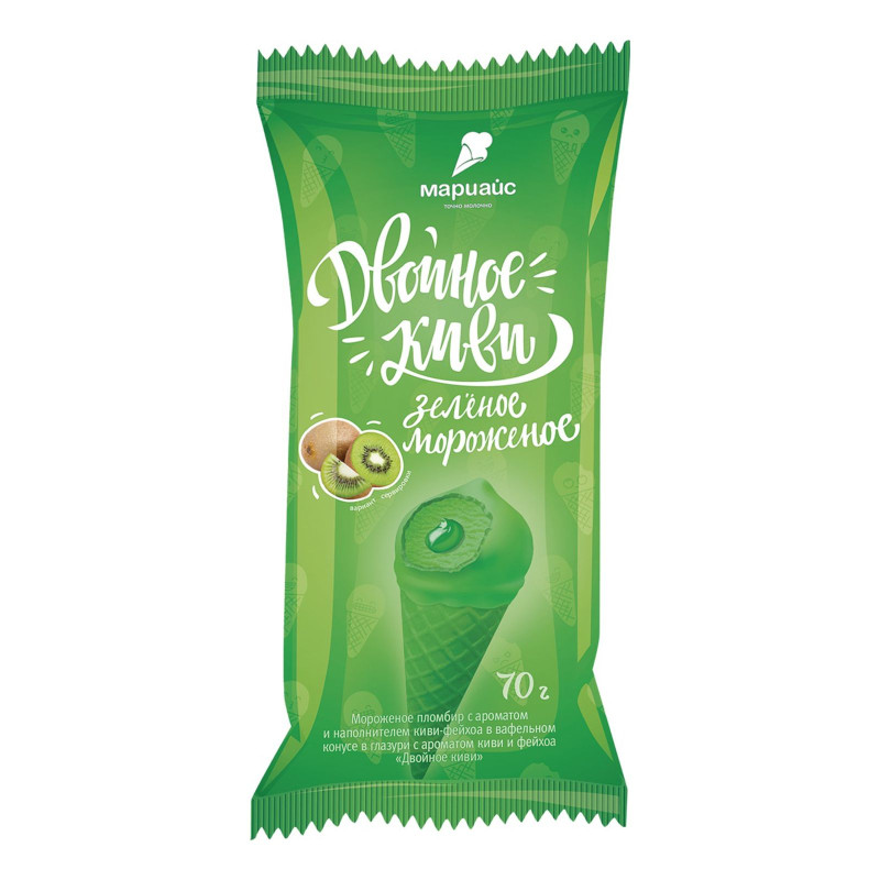 Мороженое Двойное киви, 70 г