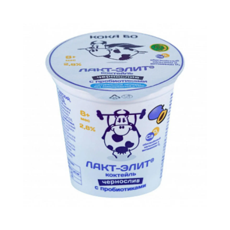 Коктейль лакт-элит с кальцием и витамД3 с черносливом, 125 г