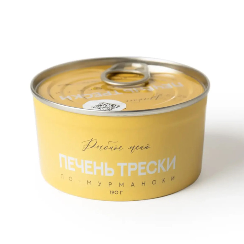 Печень трески по мурмански, 190 г