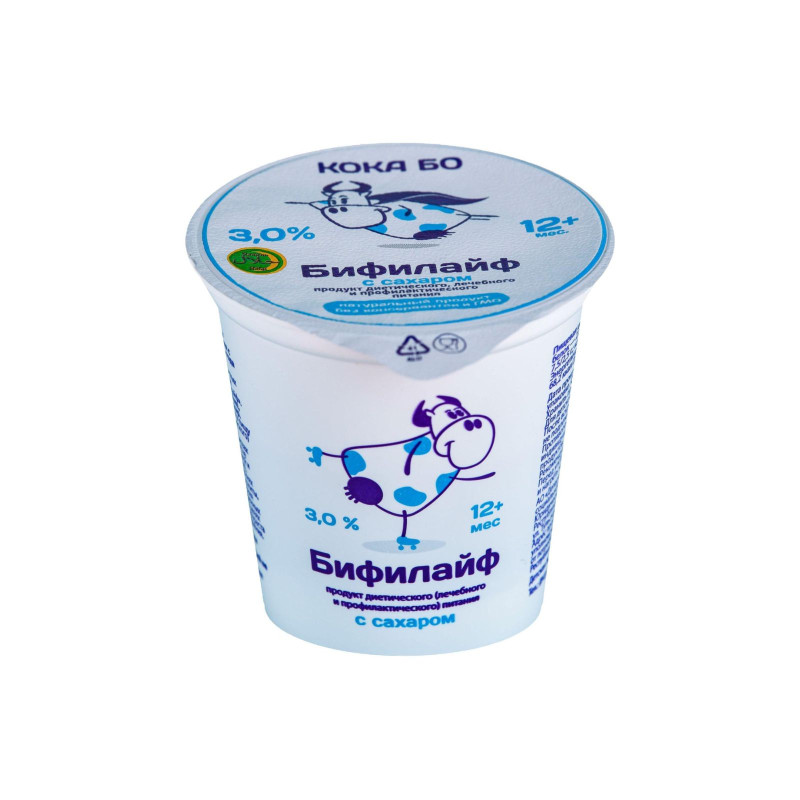 Биопродукт к/м Бифилайф с сахаром 3%, 125 г