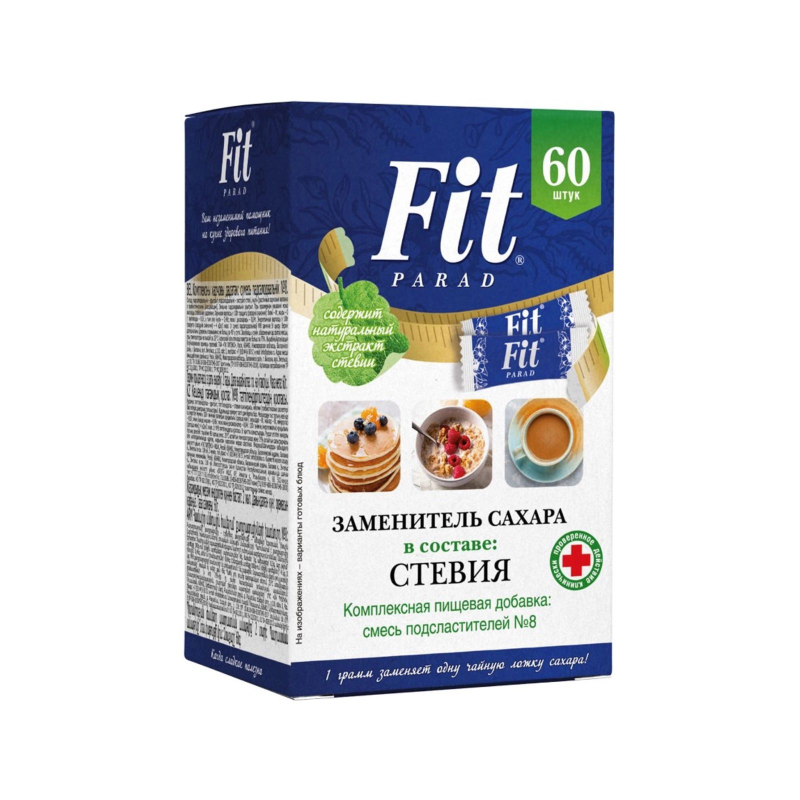 Смесь подсластителей на основе эритритола, саше 60 шт
