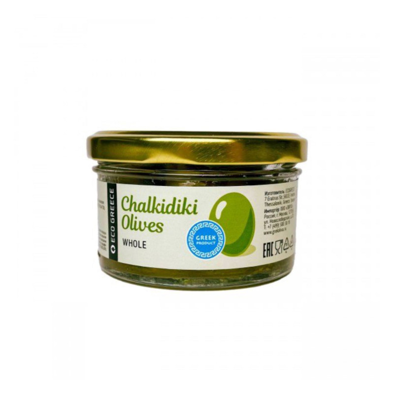 Оливки зеленые Халкидики, 100 г