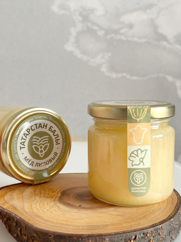 Мед липовый (КФХ Зарипов), 250 г