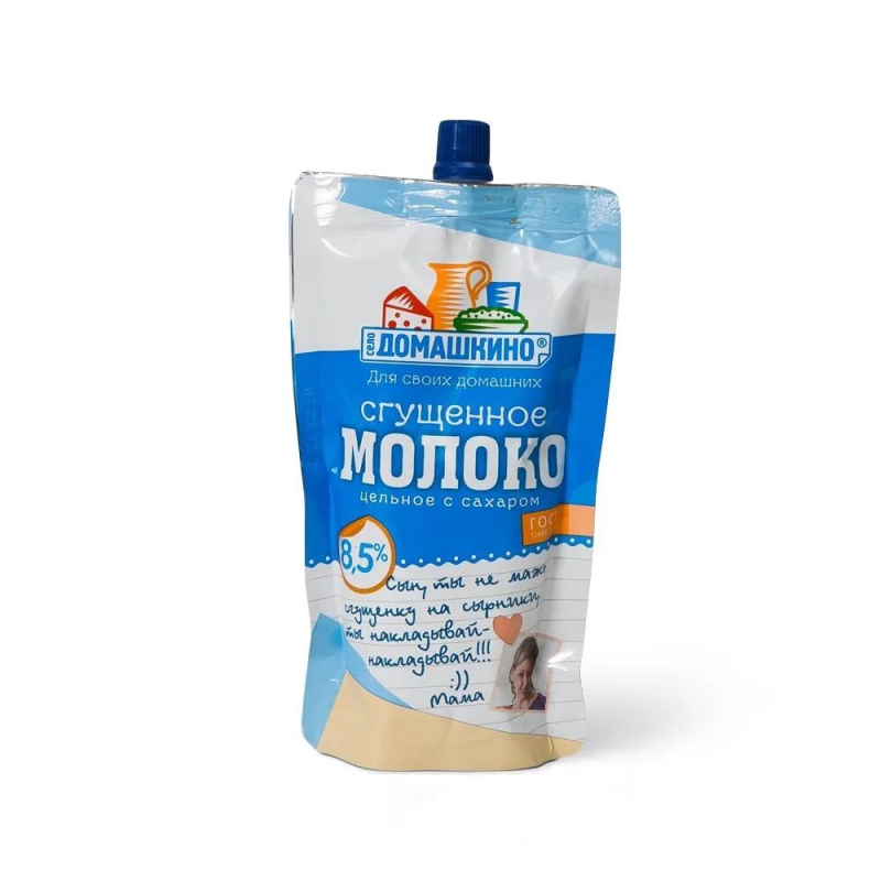Молоко сгущенное Село Домашкино 8,5%, 270 г