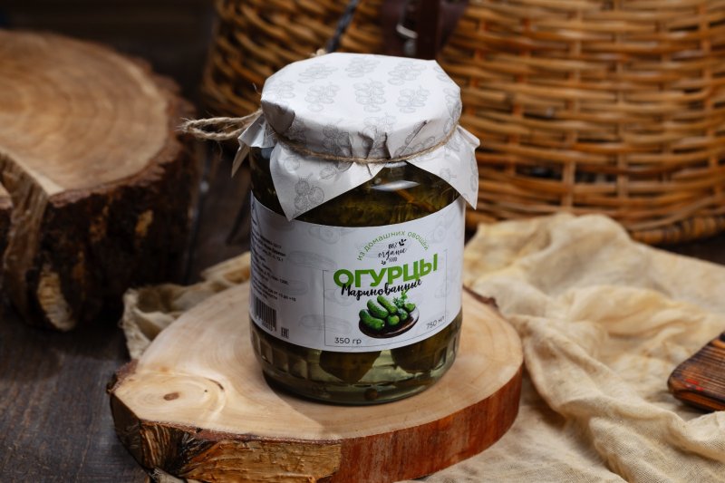 Огурцы маринованные 750 гр