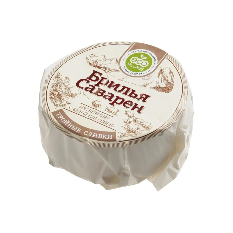 Сыр мягкий с белой плесенью Брилья Саварен 50%, 170 гр
