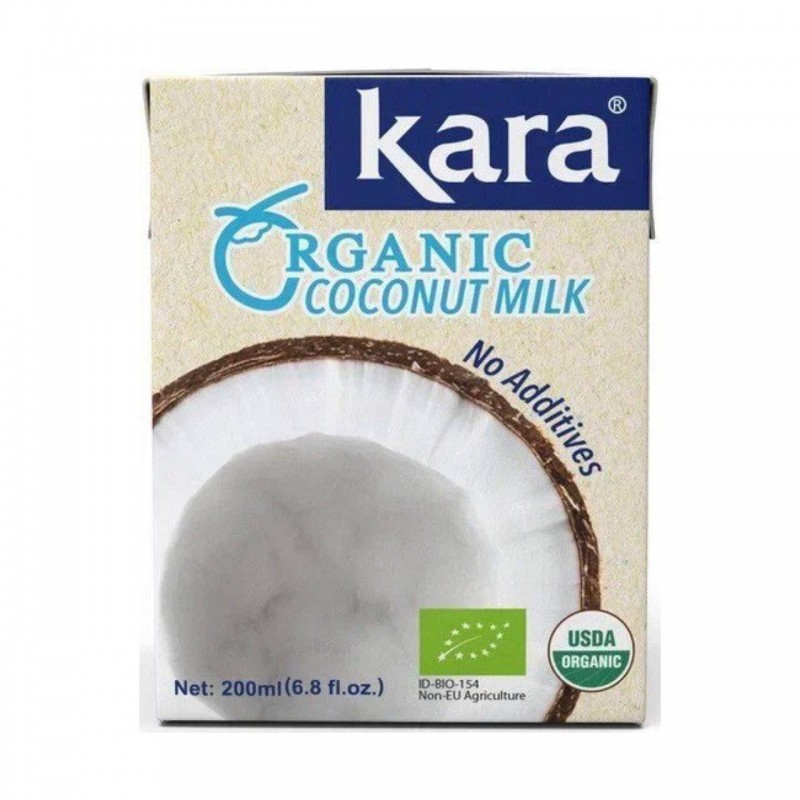 Молоко кокосовое Organic KARA 17%, 200 мл