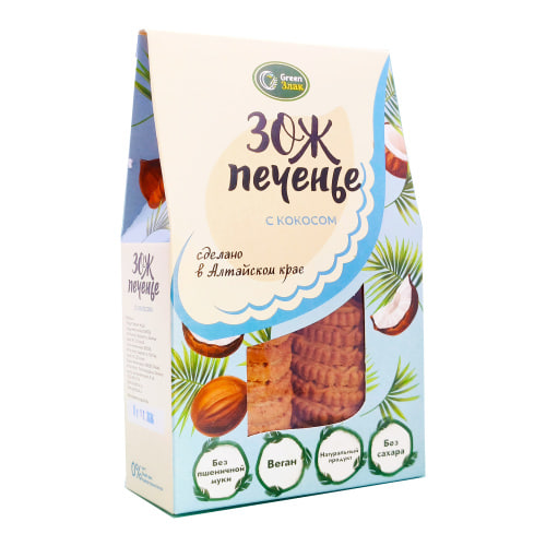Печенье био с кокосом, 150 г