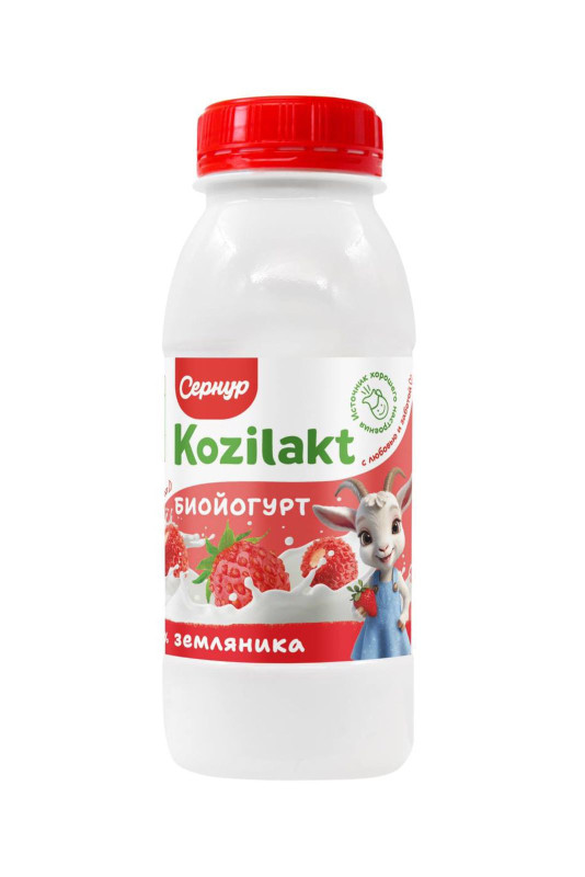 БиоЙогурт из козьего молока (Земляника), 250 гр
