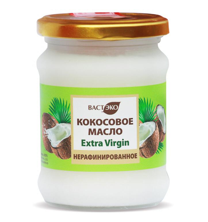 Масло кокосовое нерафинированное, 230 мл