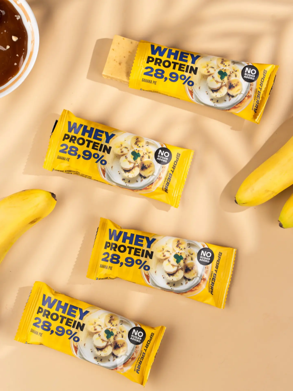 Батончик неглазированный банановый пай Sportberry, 40 г