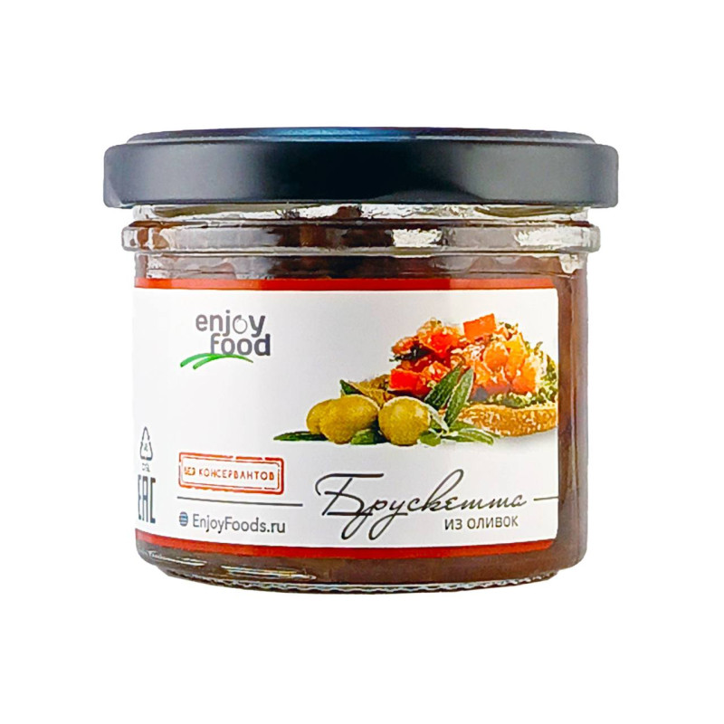 Брускетта с оливками и вялеными томатами, 125 мл