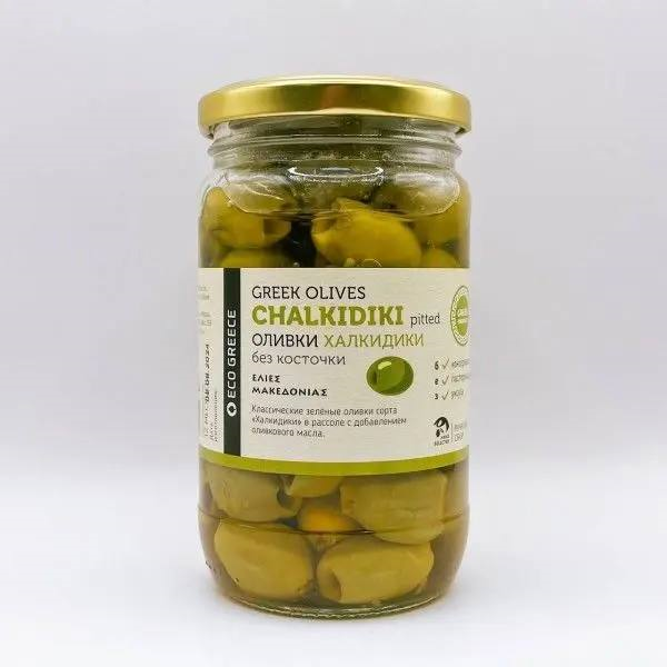 Оливки Халкидики в банке б/к, 350 г
