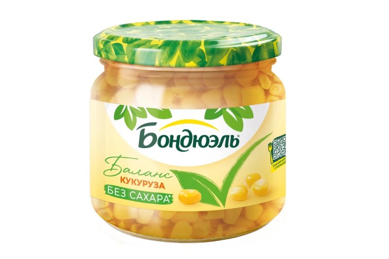 Кукуруза Бондюэль б/сахара, 350 г