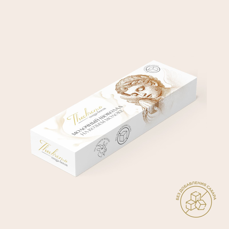 Батончик молочный шоколад на козьем молоке без сахара, 30 г