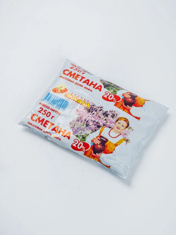 Сметана мдж 20% (Родная любава), 250 г