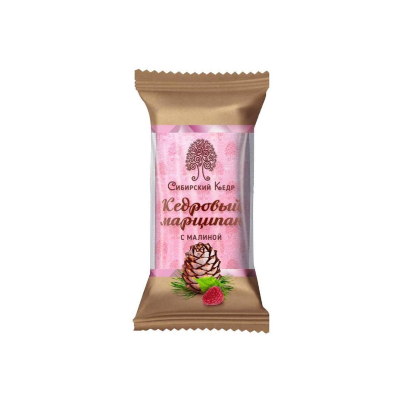 Батончик кедровый марципан с малиной, 40 г