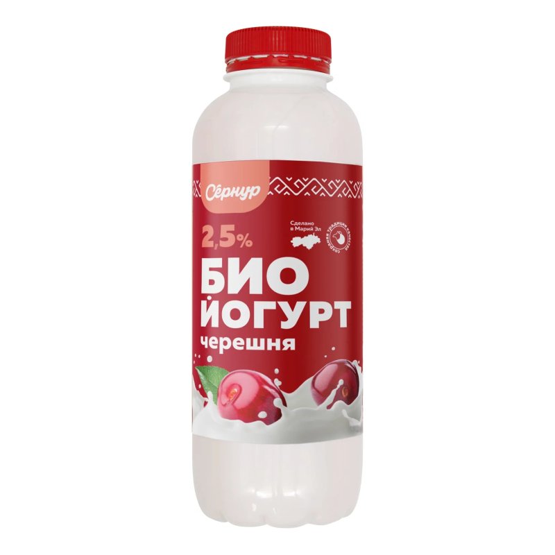 Биойогурт Черешня 2,5% (Сернур), 250 г