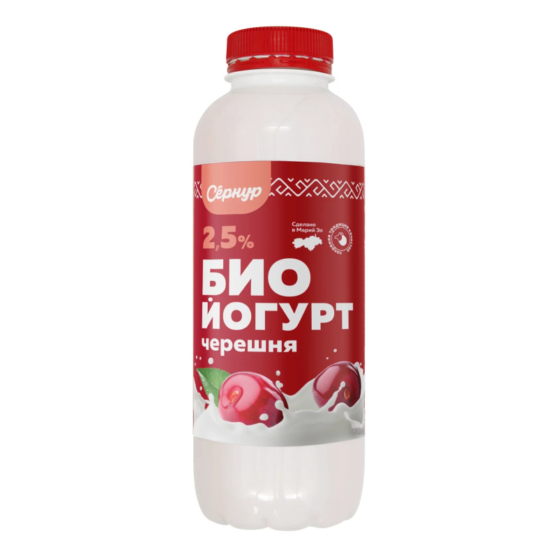 Биойогурт Черешня 2,5% (Сернур), 250 г