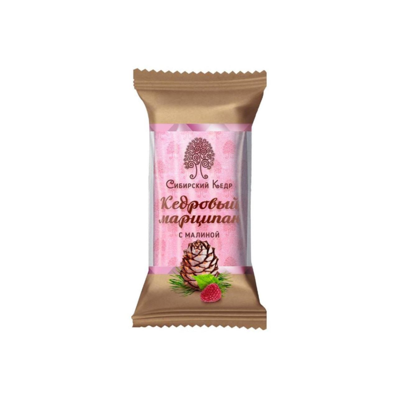 Батончик кедровый марципан с малиной, 40 г