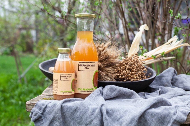 Сок фермерский яблочно-грушевый, 300 мл