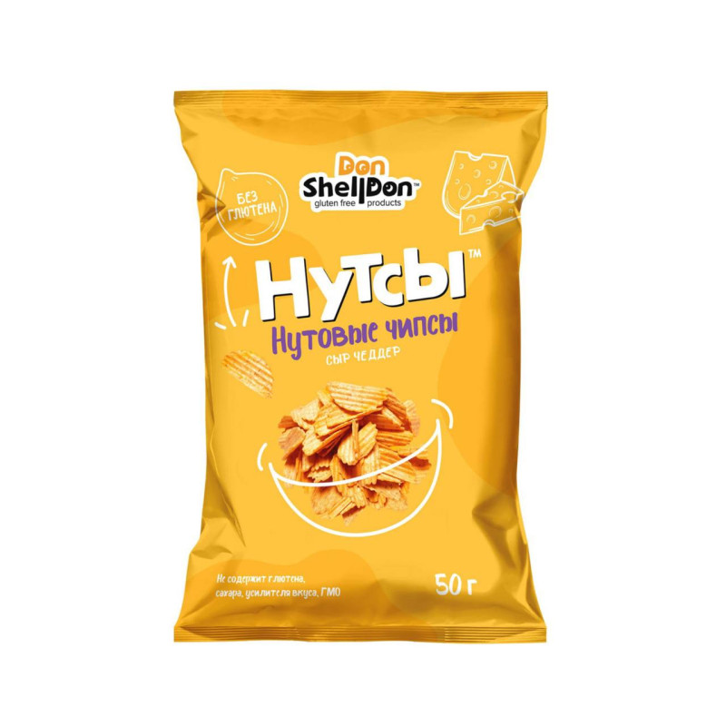 Чипсы нутовые сыр чеддер, 50 г