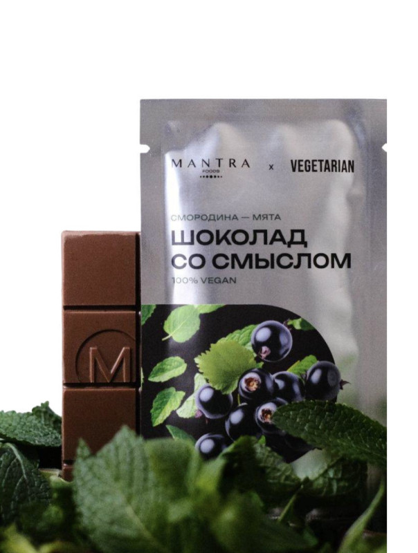 Шоколад со смыслом смородина мята, 20 гр