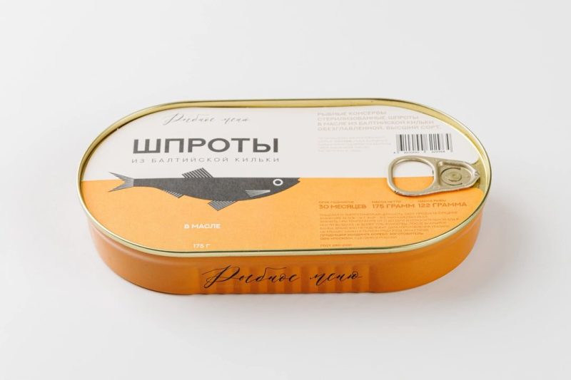 Шпроты из балтийской кильки в масле, 175 г