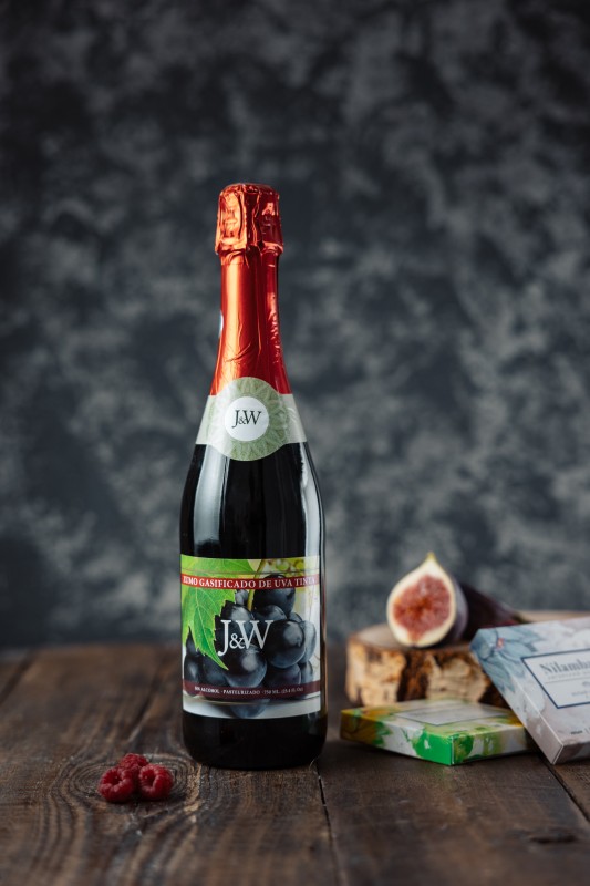 Шампанское Испанское безалкогольное из красного винограда Халяль, 750 мл
