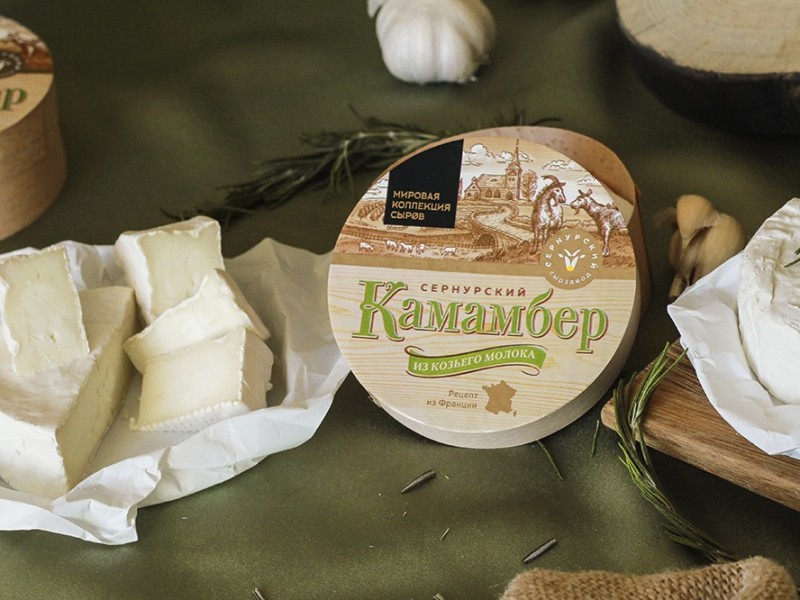 Сыр мягкий Камамбер из козьего молока, 130 г