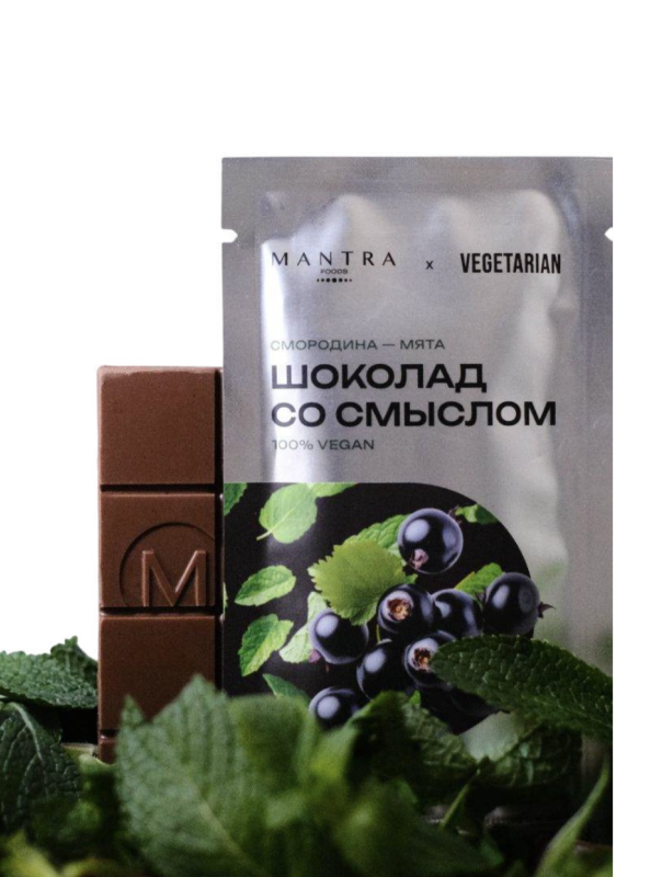 Шоколад со смыслом смородина мята, 20 г