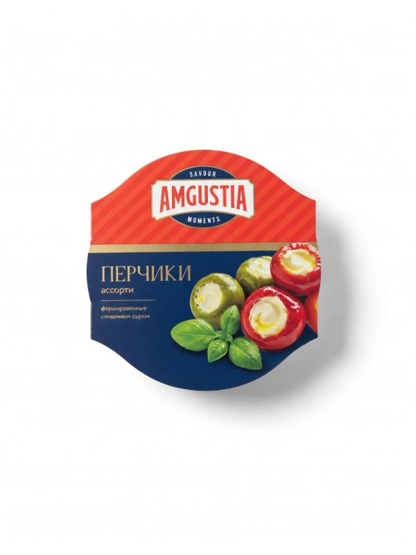 Перчики ассорти фаршированные сливочным сыром, 200 г