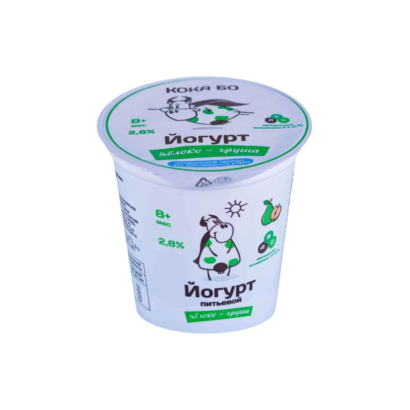 Йогурт яблоко груша 2,8%, 125 г