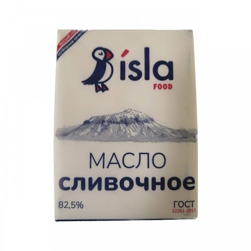 Масло сладко-сливочное 82,5% ISLA FOOD, 180 гр