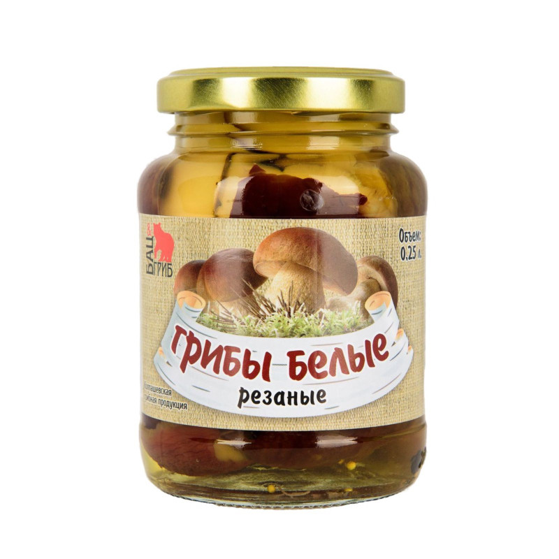 Гриб белый резанный, 250 г