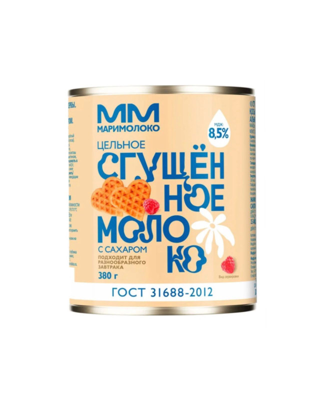 Молоко сгущенное с сахаром МариМолоко, 380 гр