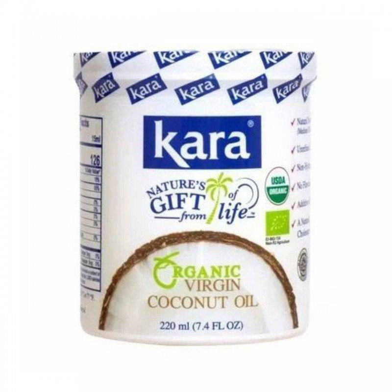 Масло кокосовое Organic KARA 100%, 220 мл