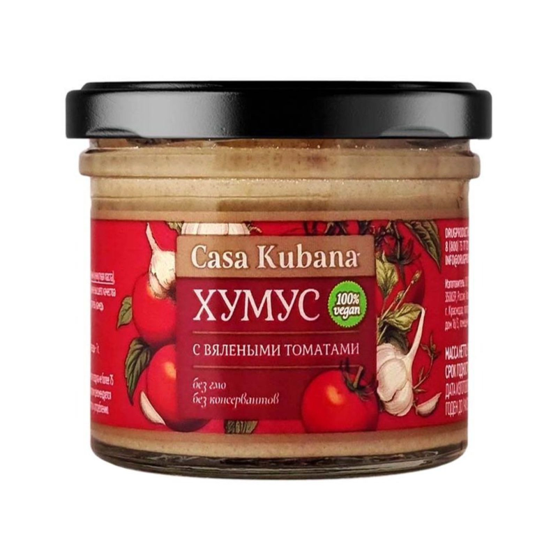 Хумус с вялеными томатами Casa Kubana, 90 г