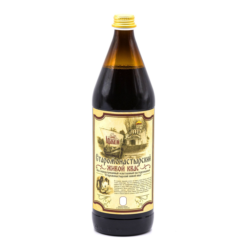 Квас Старомонастырский живой, 1 л